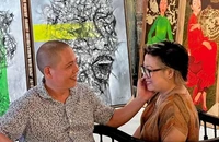 An, Huy- đôi uyên ương chắp cánh cùng nhau trên bầu trời hội họa