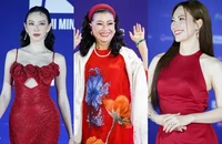 Các nghệ sĩ quy tụ tại thảm đỏ bế mạc Liên hoan phim quốc tế TP.HCM 