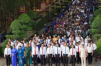 Bí thư Thành ủy Nguyễn Văn Nên cùng các lãnh đạo TP.HCM dự Lễ Giỗ tổ Hùng Vương