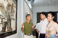 Triển lãm các tác phẩm mỹ thuật học tập và làm theo Bác 