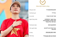 Ca sĩ Mỹ Tâm, NSND Quốc Hưng cùng các nghệ sĩ hỗ trợ bà con vùng lũ Thái Nguyên