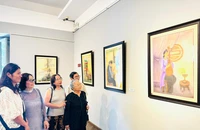 Họa sĩ Ngọc Mai trở lại với triển lãm tranh lụa 'Chinh phụ ngâm'