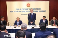 Tổng Bí thư, Chủ tịch nước làm việc với cơ quan đại diện Việt Nam tại Hoa Kỳ