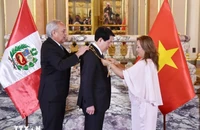 Chủ tịch nước Lương Cường được trao Huân chương Mặt trời Peru cấp Đại Thập tự 