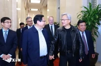 Thủ tướng Phạm Minh Chính tiếp Chủ tịch Tập đoàn NVIDIA