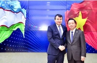 Phó Thủ tướng Trần Hồng Hà hội đàm với Phó Thủ tướng Uzbekistan Jamshid Khodjaev