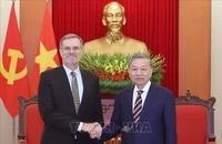 Tổng Bí thư Tô Lâm tiếp Đại sứ Cộng hòa Pháp tại Việt Nam Olivier Brochet