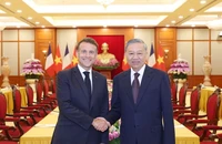 Tổng Bí thư Tô Lâm hội kiến Tổng thống Pháp