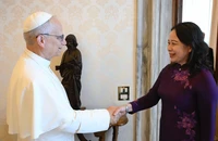 Phó Chủ tịch nước Võ Thị Ánh Xuân chào xã giao Giáo hoàng Leo XIV