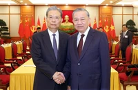Tổng Bí thư Tô Lâm tiếp Ủy viên trưởng Nhân đại toàn quốc Trung Quốc Triệu Lạc Tế