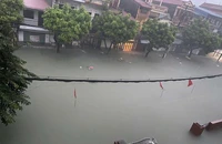 Mưa lớn không ngớt nhiều giờ, Thái Nguyên ngập nặng nhiều nơi