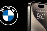 logo bmw và iphone 15