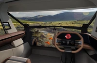 Độc lạ mẫu xe điện Mitsubishi D:X với phần mặt trước trong suốt