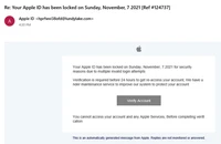 Nếu bạn nhận được tin nhắn này từ Apple hoặc Google, đó là một cuộc tấn công lừa đảo