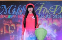 Người đẹp thể thao Sabina đoạt Miss Áo dài VTV9 Bình Điền