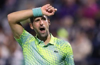 Djokovic ‘gãy’ set trong lần trở lại Dubai