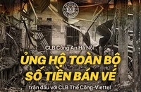 CLB CA Hà Nội quyên góp giúp nạn nhân vụ hỏa hoạn