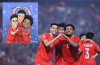 Khi Duy Mạnh, Xuân Son và Tiến Linh thả tim siêu "cute"