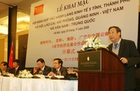 Phát triển hành lang kinh tế Việt-Trung