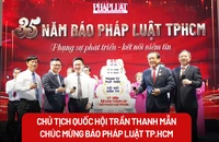 Chủ tịch Quốc hội Trần Thanh Mẫn: Báo Pháp Luật TP.HCM cần tiếp tục là "diễn đàn tin cậy của người dân, doanh nghiệp"