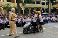 Hơn 200 HS có thể bị hạ hạnh kiểm vì vi phạm giao thông