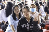 Sinh viên Trường ĐH Luật TP.HCM. Ảnh: NTCC