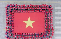 Lễ chào cờ nhuộm sắc cờ đỏ sao vàng tại nhiều trường học ở TP.HCM