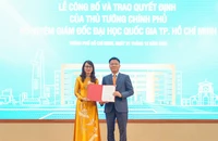 Phó Thủ tướng Lê Thành Long kỳ vọng lớn với nữ Giám đốc đầu tiên của ĐH Quốc gia TP.HCM