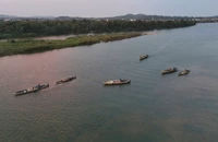 Quảng Ngãi chỉ đạo 'nóng' xác minh 'công trường' hút trộm cát trên sông Trà Khúc