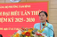 Bà Nguyễn Trần Phượng Trân giữ chức Bí thư phường Tam Bình, TP.HCM