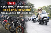 CSGT TP.HCM quyết liệt xử lý xe độ chế trong cao điểm Tết