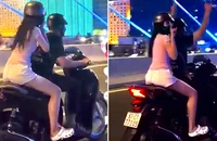 Xác minh clip nam thanh niên chỉ 2 tay lên trời trên cầu Ba Son khi chở bạn gái 