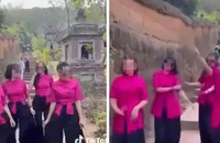 Công an xác minh clip 4 cô gái nhảy nhót tại nơi an nghỉ của các tăng ni 
