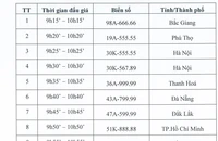 Nhiều biển ‘ngũ quý' tại phiên đấu giá biển số ô tô đầu tiên