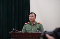 Công an Hà Nội đang thông tin với báo chí vụ án giết người, phân mảnh xác
