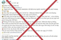 Mạo danh tập đoàn Vingroup bán vé tham dự sự kiện 