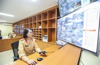 Bên trong phòng tiếp nhận, xử lý vi phạm qua tin nhắn của CSGT Hà Nội
