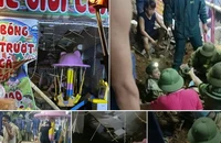 Hà Nội: Mưa lớn sập tường, 3 cháu nhỏ bị vùi lấp tử vong