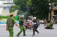 Hà Nội biểu diễn thực binh trong lễ ra mắt lực lượng tham gia bảo vệ an ninh trật tự ở cơ sở