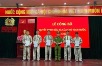 Công an TP Hà Nội công bố quyết định đặc xá cho 139 phạm nhân