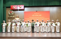 Công bố Quyết định về tổ chức, cán bộ Công an 34 địa phương
