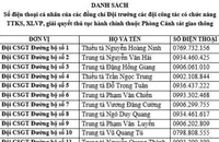 Công khai số điện thoại 19 Đội trưởng Đội CSGT ở Hà Nội 