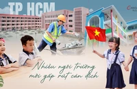 TP.HCM: Nhiều ngôi trường mới gấp rút cán đích