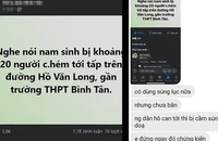 Thực hư thông tin học sinh cấp 3 bị chém gục ở Bình Tân