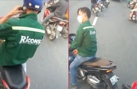 2 thanh niên chặn xe khách, đập nát kính chắn gió ở Bình Tân