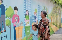 Không gian xanh ở hẻm 42 Trần Đình Xu, trụ sở của cảnh sát đặc nhiệm