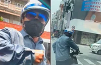 Công an xác minh việc người đàn ông chạy xe máy chặn xe ô tô, đánh tài xế