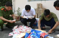 Bắt đường dây chuyên sản xuất bột ngọt, nước mắm, hạt nêm, bột giặt giả ở TP.HCM