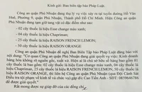 Công an Phú Nhuận tìm chủ sở hữu 81 cây thuốc lá 