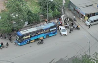 Nhiều nhà xe lập 'bến cóc' trước bến xe Quảng Ngãi